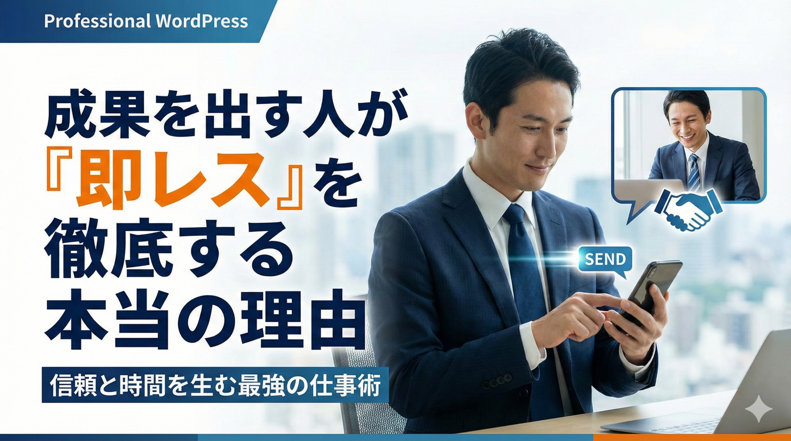 成果を出す人が「即レス」を徹底する本当の理由