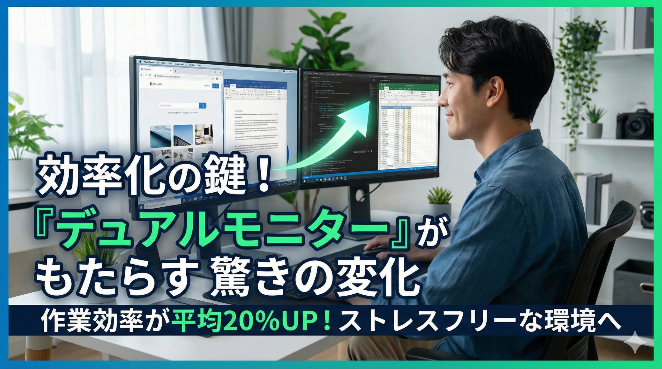効率化の鍵！「デュアルモニター」がもたらす驚きの変化